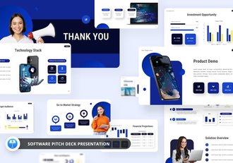 APP软件推介平台数据分析keynote模板 - 顶尖PPT