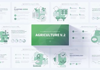 农业信息概念插画图形PPT目标 - 顶尖PPT
