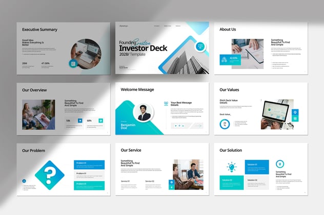 投资者平台主题宣传介绍Keynote模板 - 顶尖PPT