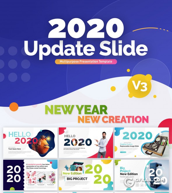 343页国外彩色高端图形版式设计精美商务动画PPT模板商务卡通图形设计ppt模板 2020年最漂亮的PPT模板 - 顶尖PPT