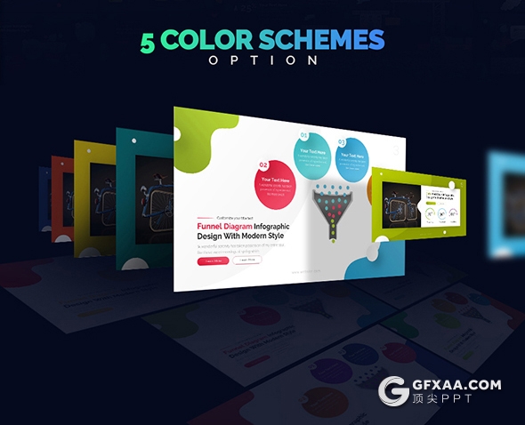 343页国外彩色高端图形版式设计精美商务动画PPT模板商务卡通图形设计ppt模板 2020年最漂亮的PPT模板 - 顶尖PPT