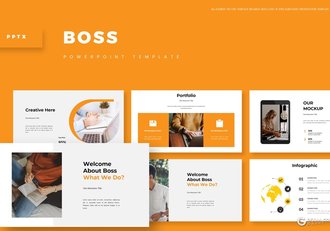 30扁平化商务工作计划国外多用途PPT模板5种主题配色 - 顶尖PPT