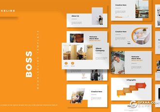 30扁平化商务工作计划国外多用途Google slides模板5种主题配色 - 顶尖PPT