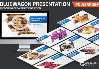 32页几何图形组合设计图片占位符图文搭配PPT模板 - 顶尖PPT