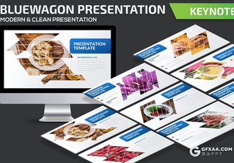 32页几何图形组合设计图片占位符图文搭配keynote模板 - 顶尖PPT