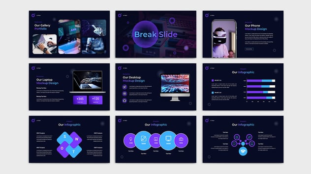 AI科技人工智能技术keynote模板 - 顶尖PPT