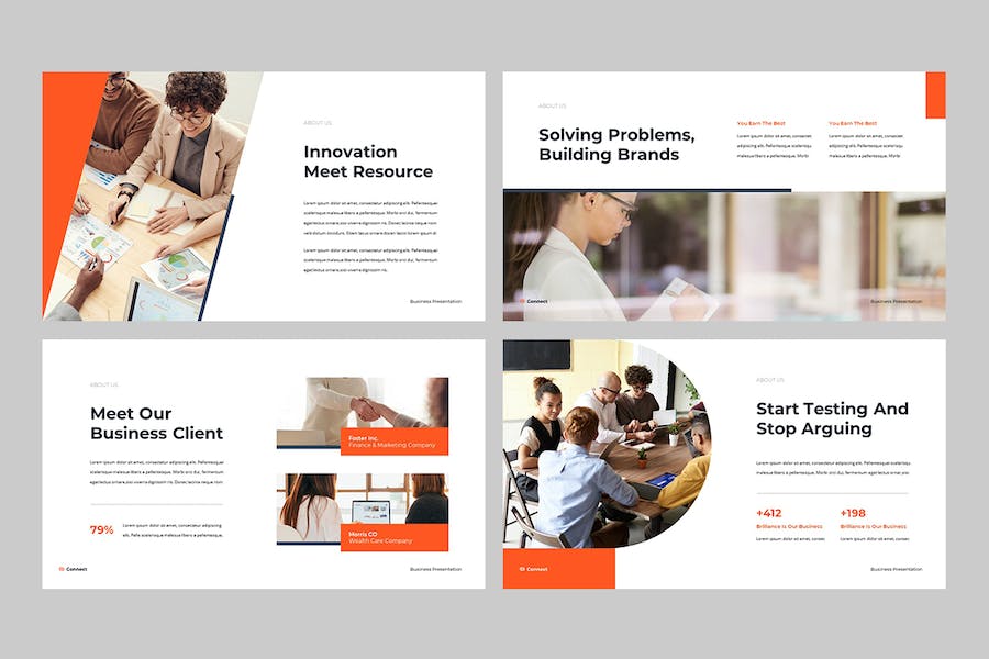 连接业务营销策划keynote模板 - 顶尖PPT