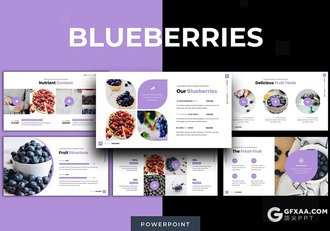 30页欧美简约商务风格水果展示工作计划总结PPT模板5种主题配色 - 顶尖PPT