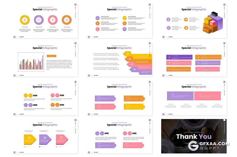 30页欧美简约商务风格水果展示工作计划总结PPT模板5种主题配色 - 顶尖PPT
