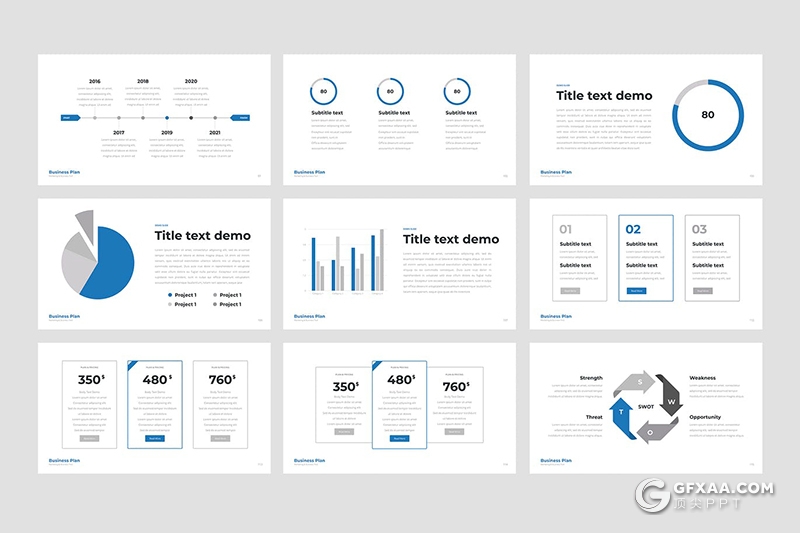 150页商务数据图形PPT模板 - 顶尖PPT
