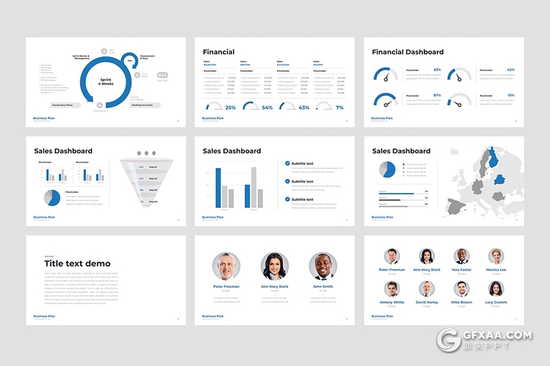 150页商务数据图形PPT模板 - 顶尖PPT