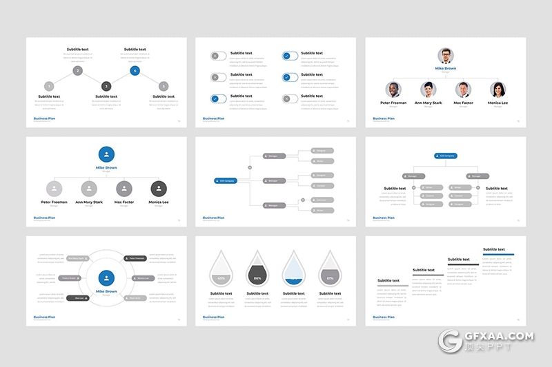 150页商务数据图形PPT模板 - 顶尖PPT