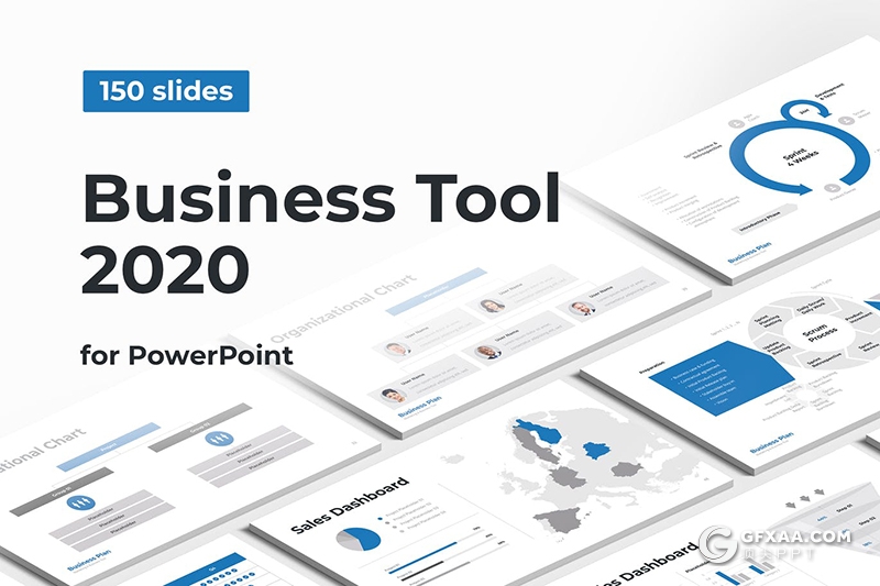 150页商务数据图形PPT模板 - 顶尖PPT