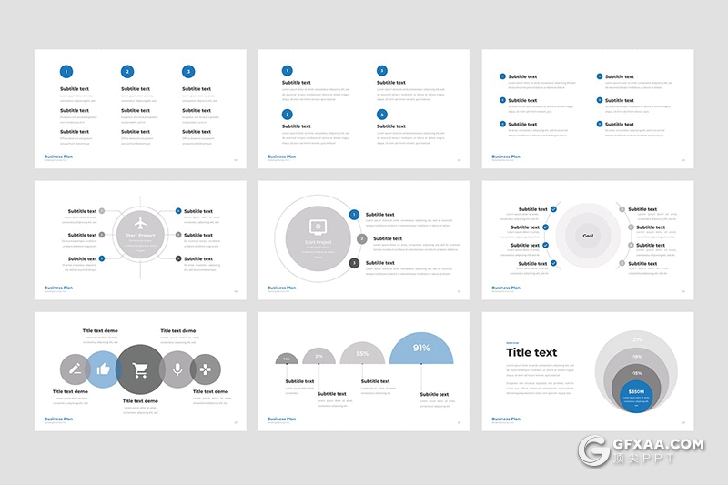 150页商务数据图形PPT模板 - 顶尖PPT