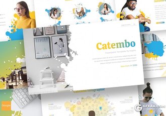 30页彩色泼墨图形设计设计公司团队介绍项目分析keynote模板5种主题配色 - 顶尖PPT