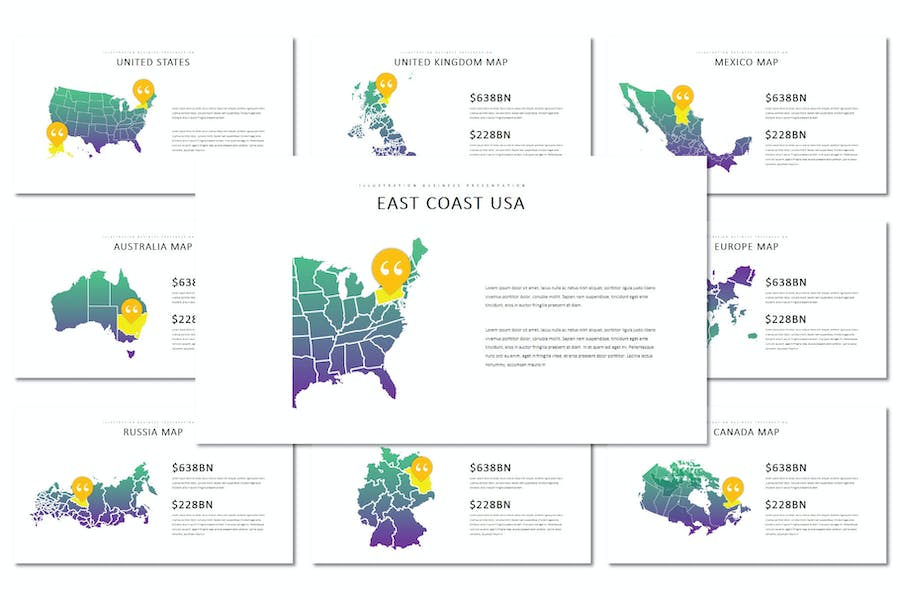 专业数据分析可视化插画Keynote图表 - 顶尖PPT