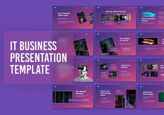 IT科技企业商务合作Keynote模板 - 顶尖PPT