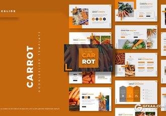 30页国外极简文艺风格蔬菜果蔬介绍展示Google slides模板5种主题配色 - 顶尖PPT