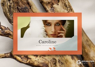 30页创意图形极简文艺时尚服装秀模特写真Google slides模板 - 顶尖PPT