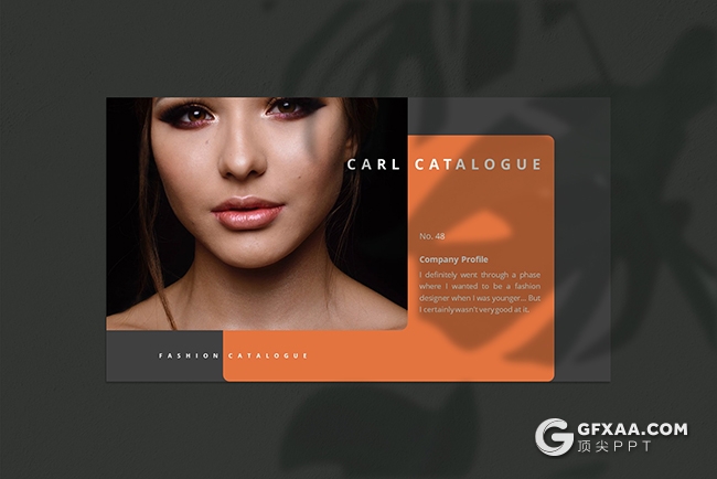 25页极简女性时尚服装展示国外扁平化PPT模板 - 顶尖PPT