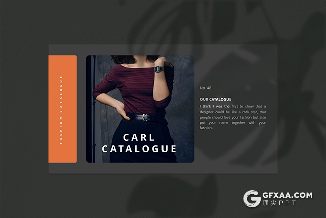 25页极简女性时尚服装展示国外扁平化PPT模板 - 顶尖PPT