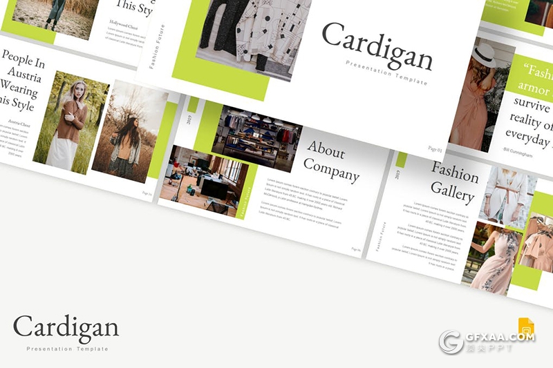 30页欧美扁平化简约时尚多用途Google slides模板5种配色 - 顶尖PPT