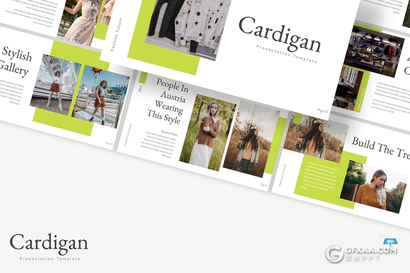 30页欧美扁平化简约时尚多用途keynote模板5种配色 - 顶尖PPT