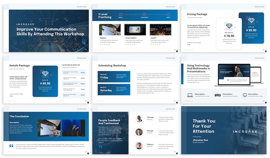 公共演讲者发布会keynote模板 - 顶尖PPT