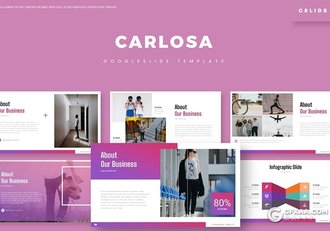 30页紫色渐变国外高端Google slides模板商务通用外国Google slides模板 - 顶尖PPT