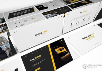 30页汽车经销商和汽车维修业务Google slides模板 - 顶尖PPT