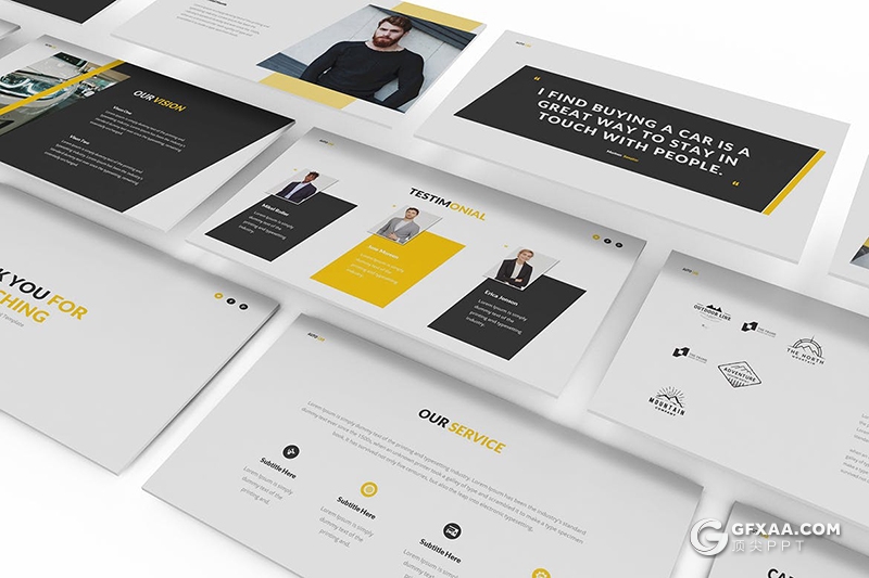 30页汽车经销商和汽车维修业务PPT模板 - 顶尖PPT