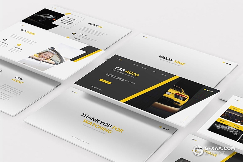 30页汽车经销商和汽车维修业务PPT模板 - 顶尖PPT