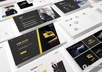 30页汽车经销商和汽车维修业务PPT模板 - 顶尖PPT