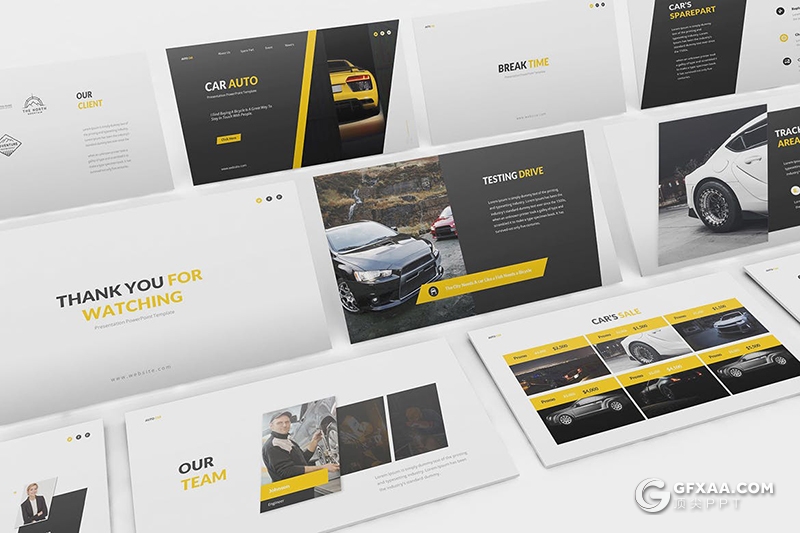 30页汽车经销商和汽车维修业务PPT模板 - 顶尖PPT
