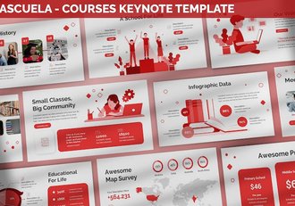 教育培训学习课程keynote模板 - 顶尖PPT