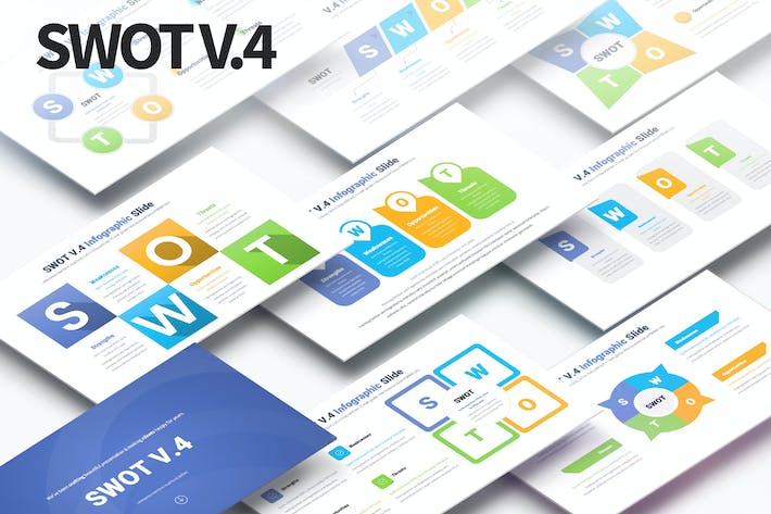 多种样式SWOT分析图形PPT模板 - 顶尖PPT