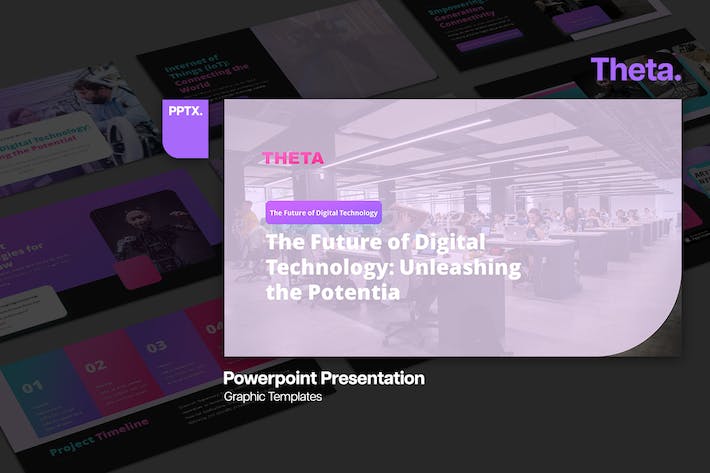 技术讲述展示应用策略推广PPT模板 - 顶尖PPT