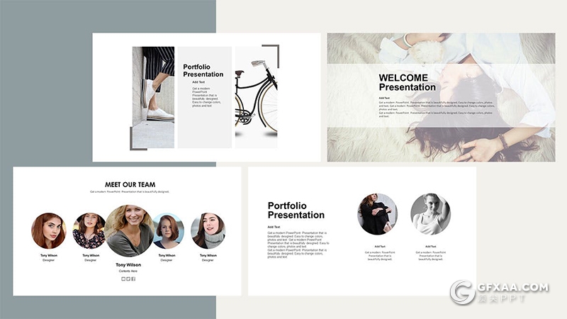 55页国外极简小清新唯美风格keynote模板摄影写真图片展示苹果key模板 - 顶尖PPT