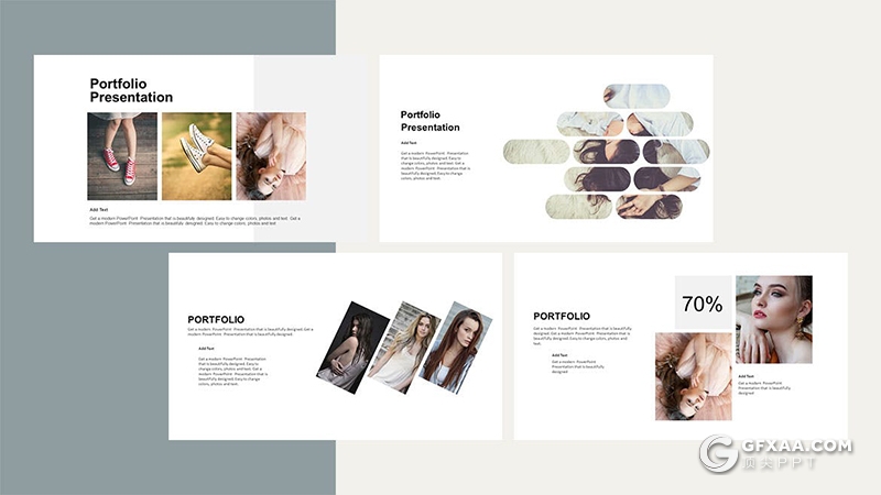 55页国外极简小清新唯美风格keynote模板摄影写真图片展示苹果key模板 - 顶尖PPT