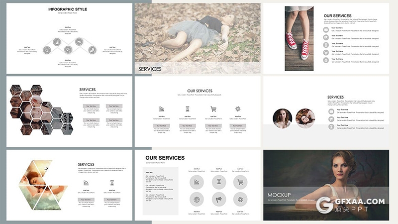 55页国外极简小清新唯美风格keynote模板摄影写真图片展示苹果key模板 - 顶尖PPT