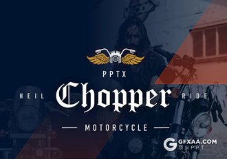 81页图形版式创意设计摩托车产品介绍展示国外高端PPT动画模板 包含10种配色 - 顶尖PPT