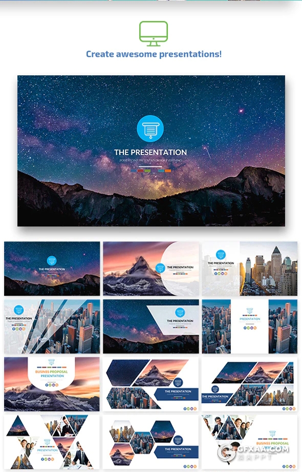 151页国外创意公司团队介绍商务信息图形设计PPT模板 - 顶尖PPT