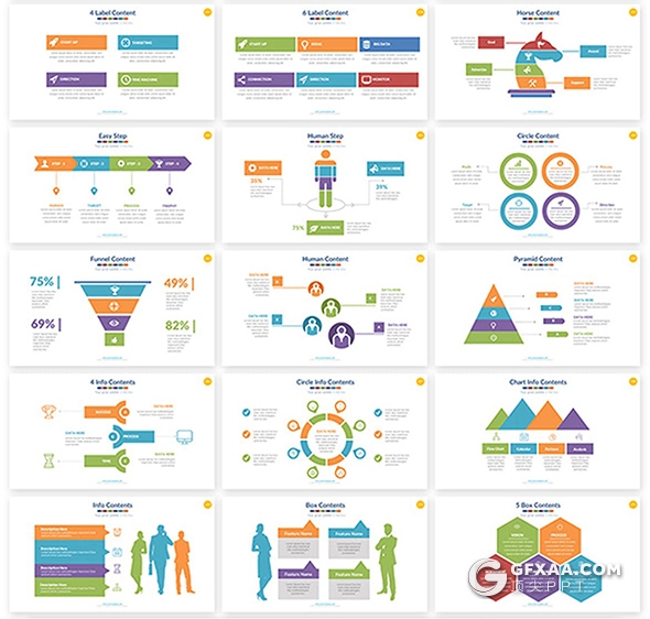 151页国外创意公司团队介绍商务信息图形设计PPT模板 - 顶尖PPT