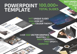1330页国外大型商务全行业通用PPT模板1000个矢量图标 - 顶尖PPT