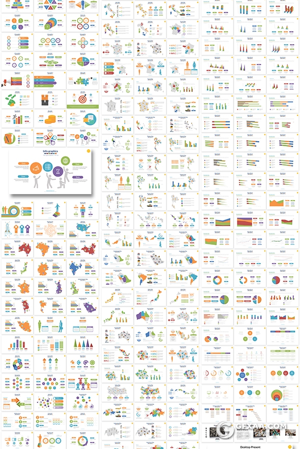 1330页国外大型商务全行业通用PPT模板1000个矢量图标 - 顶尖PPT