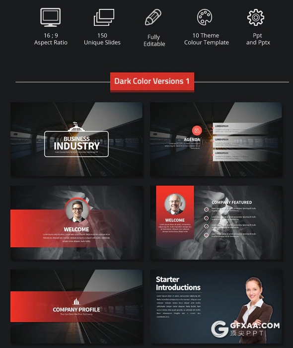 150页国外商业项目规划ppt工程建筑房地产企业介绍公司股东介绍PPT模板 - 顶尖PPT