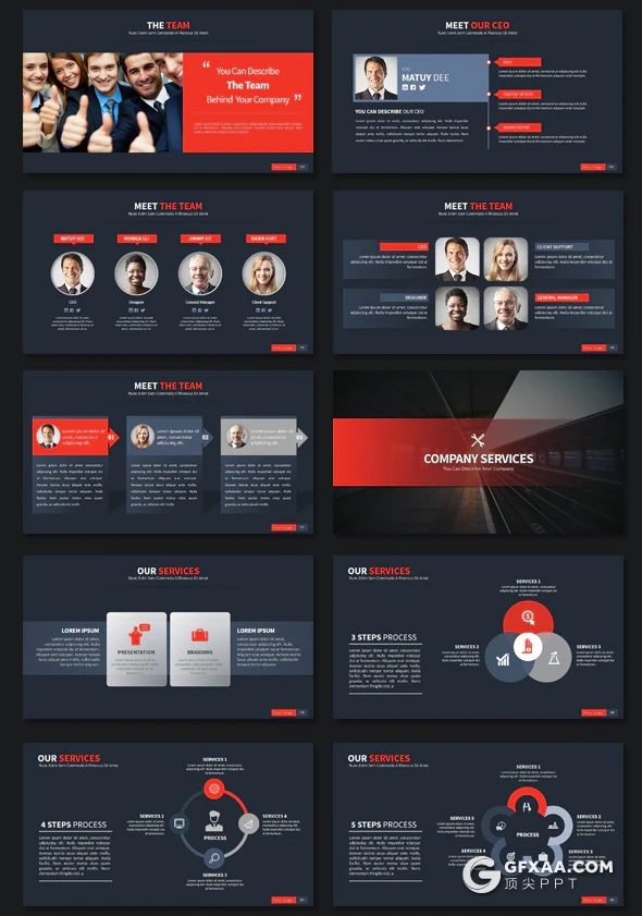 150页国外商业项目规划ppt工程建筑房地产企业介绍公司股东介绍PPT模板 - 顶尖PPT