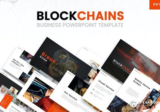 30页区块链技术介绍虚拟货币推广企业介绍宣传PPT模板 - 顶尖PPT