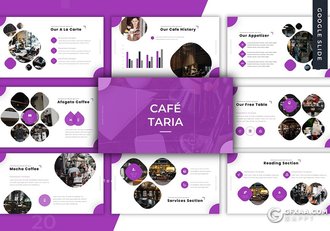 30页精美圆角矩形设计2020年终工作总结汇报Google slides模板5种主题配色 - 顶尖PPT