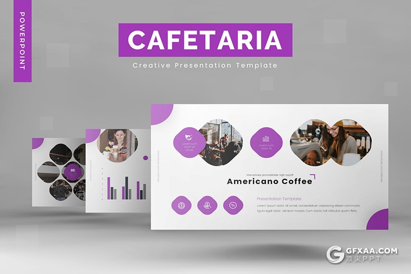 30页精美圆角矩形设计2020年终工作总结汇报PPT模板5种主题配色 - 顶尖PPT